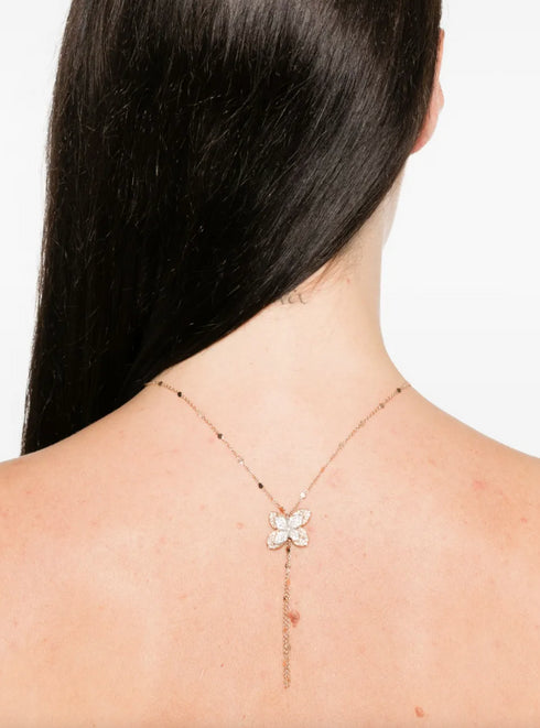 18K rose gold Petit Garden diamond necklace